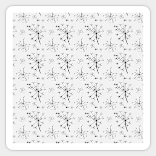 Decorative Black and White Pattern Sticker